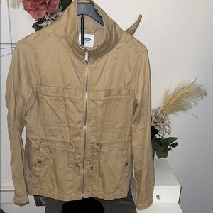 Old Navy Khaki Drawstring Utility Jacket